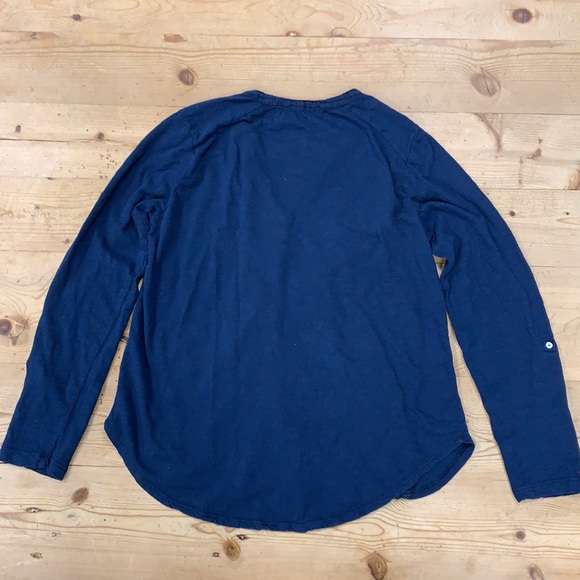 Lucky Brand Ladies Size L Blouse Button Top blue - Picture 4 of 6